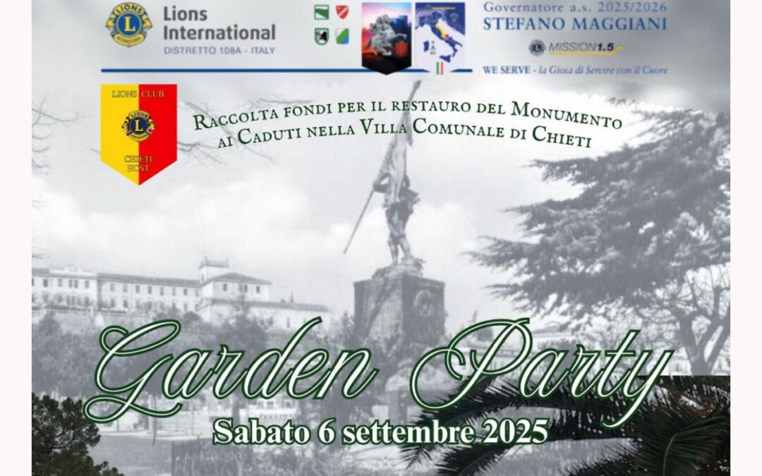 Restauro monumento – LC Chieti Host, 6 settembre 2025