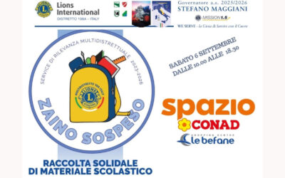 Zaino sospeso – LC Riccione LC Ariminus Montefeltro LC Rimini Host LC Rimini Malatesta LC Rubicone LC Santarcangelo LC Valle del Conca, 6 settembre 2025