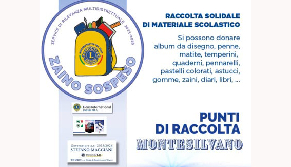 Zaino sospeso – LC Montesilvano – 5 settembre 2025