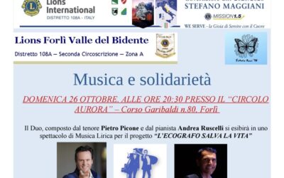 Musica e solidarietà- LC Forlì Valle del Bidente, 26 ottobre 2025