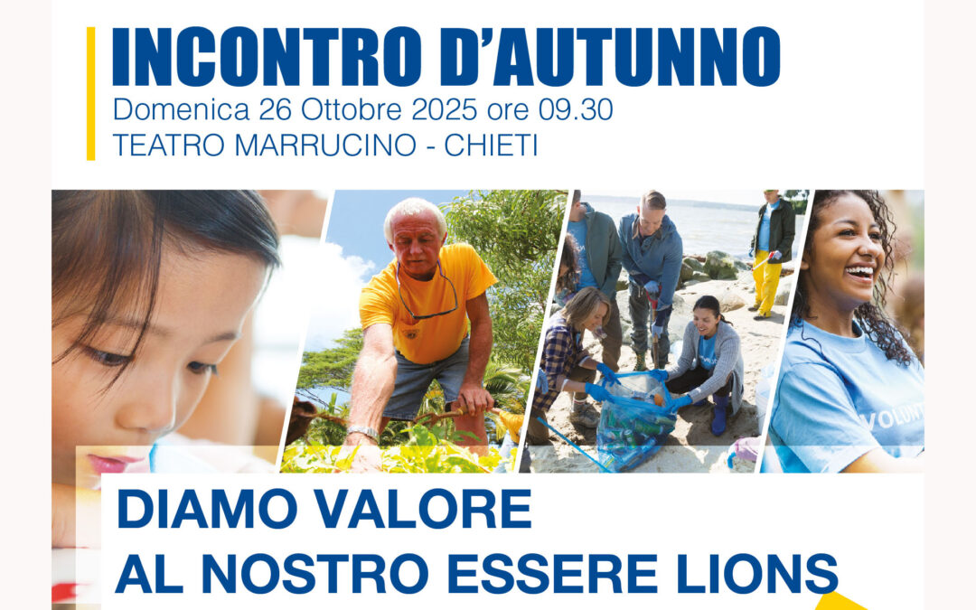 Incontro d’autunno – Chieti, 26 ottobre 2025