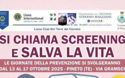 Screening mammella e utero – LC Atri Terre del Cerrano, 13-17 ottobre 2025