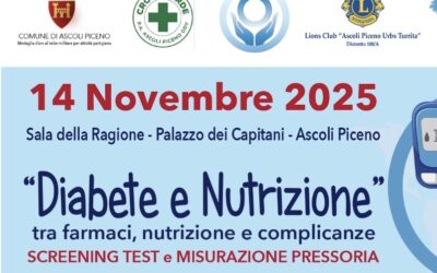 Diabete e nutrizione – LC Ascoli Piceno Urbs Turrita, 14 novembre 2025