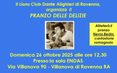 Pranzo delle delizie – LC Ravenna Dante Alighieri, 26 ottobre 2025