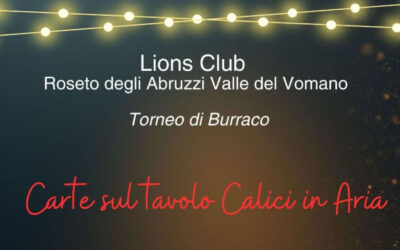 Torneo di Burraco – LC Roseto degli Abruzzi Valle del Vomano, 30 novembre 2025