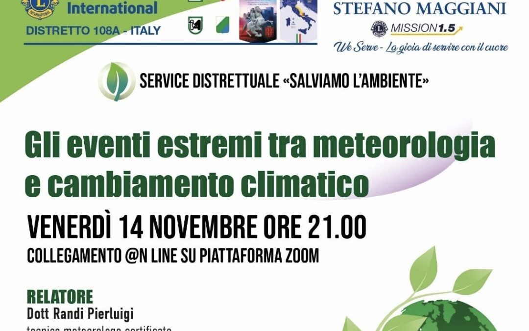 Eventi estremi – LC Osimo, 14 novembre 2025