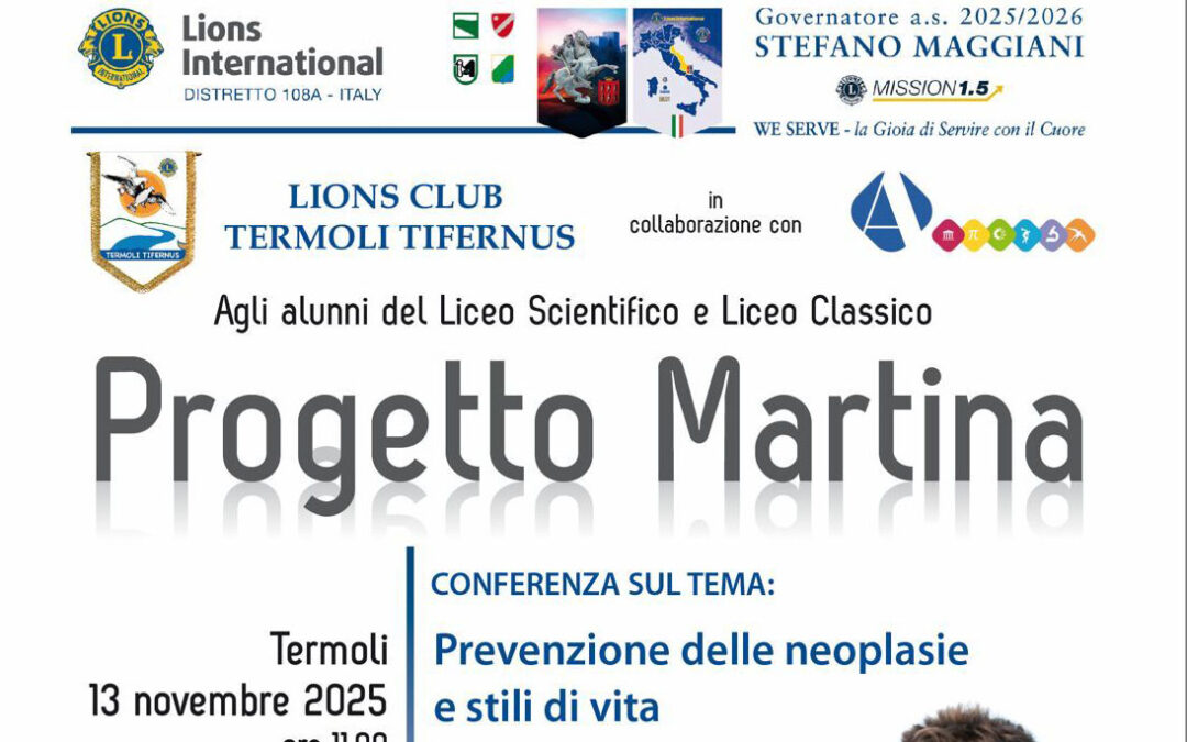 Progetto Martina – LC Termoli Tifernus, 13 novembre 2025