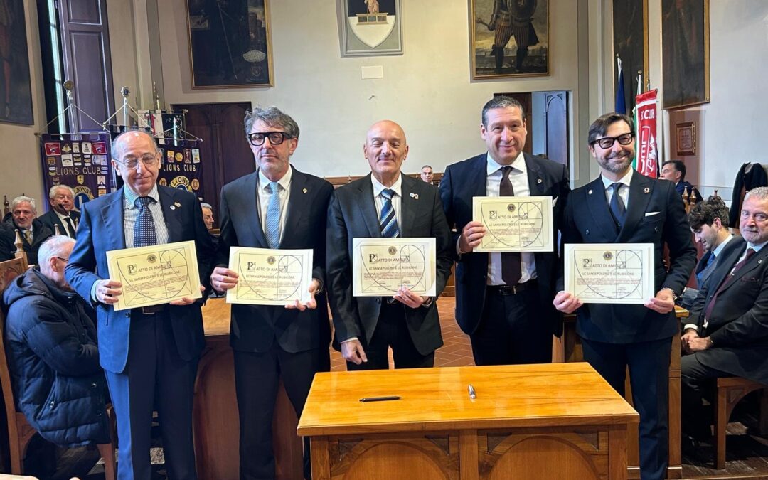 Patto d&rsquo;amicizia &ndash; LC Rubicone e LC Sansepolcro, 29 marzo 2026