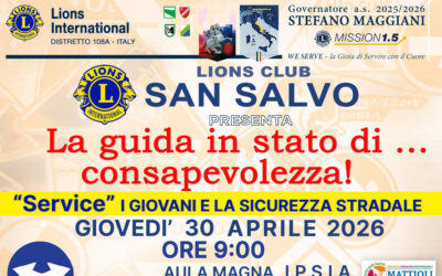 Sicurezza stradale e consapevolezza &ndash; LC San Salvo, 30 aprile 2026
