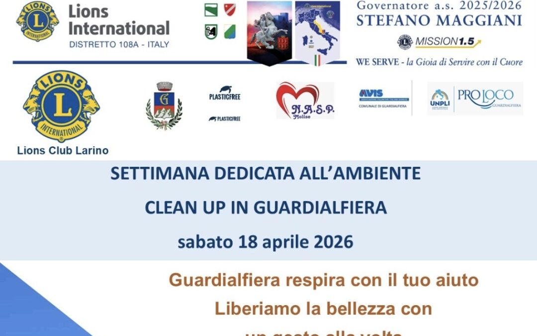 Clean up in Guardialfiera &ndash; LC Larino, 18 aprile 2026