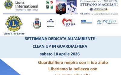Clean up in Guardialfiera &ndash; LC Larino, 18 aprile 2026
