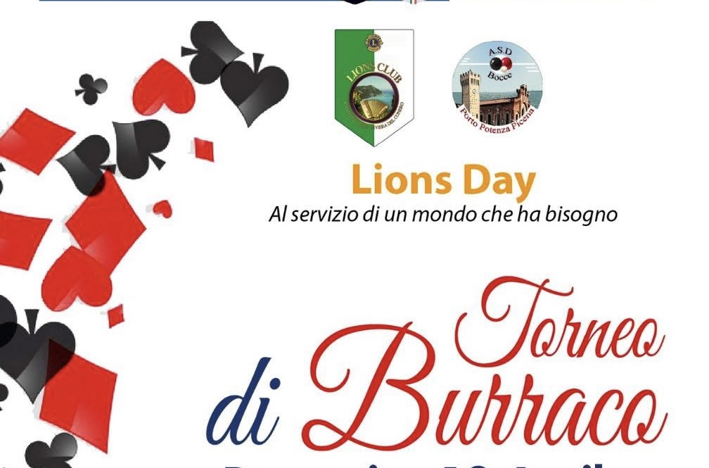 Torneo di Burraco &ndash; LC Castelfidardo Rivera del Conero, 12 aprile 2026