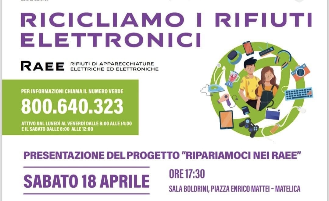Riciclo rifiuti elettronici &ndash; LC Matelica, 18 aprile 2026