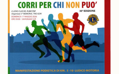 Corri per chi non può – LC Rubicone, 17 maggio 2026