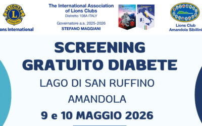 Screening diabete &ndash; LC Amandola Sibillini, 9 e 10 maggio 2026