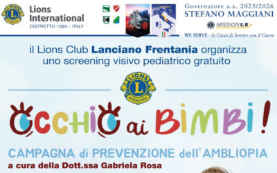 Sight for Kids – LC Lanciano Frentania, 25 maggio/4 giugno 2026