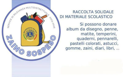 Zaino sospeso &ndash; LC Chieti Host e Chieti i Marrucini, 8 giugno 2026