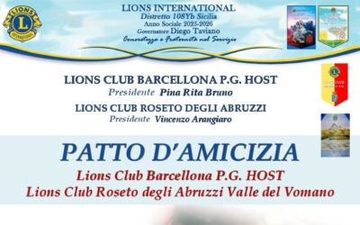 Patto di Amicizia – LC Roseto degli Abruzzi, 5 giugno 2026