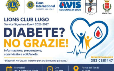 Prevenzione diabete – LC Lugo, 26 agosto 2026