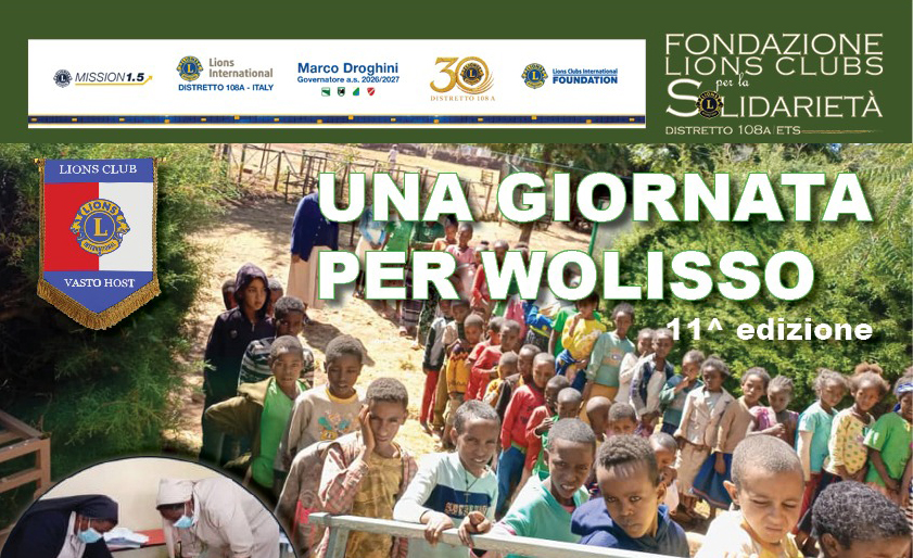 Una giornata per Wolisso – LC Vasto Host, 20 settembre 2026