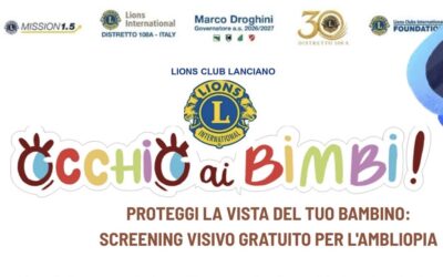 Screening ambliopia – LC Lanciano, 8 ottobre 2026