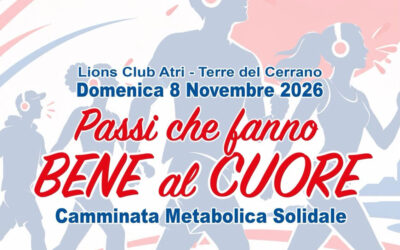 Passi che fanno bene al cuore – LC Atri Terre del Cerrano, 8 novembre 2026