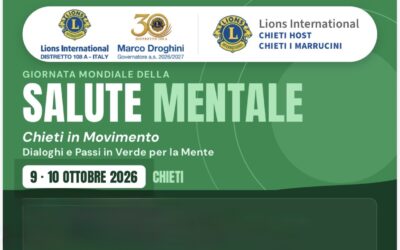 Salute mentale – LC Chieti e LC Chieti i Marrucini, 9 e 10 ottobre 2026